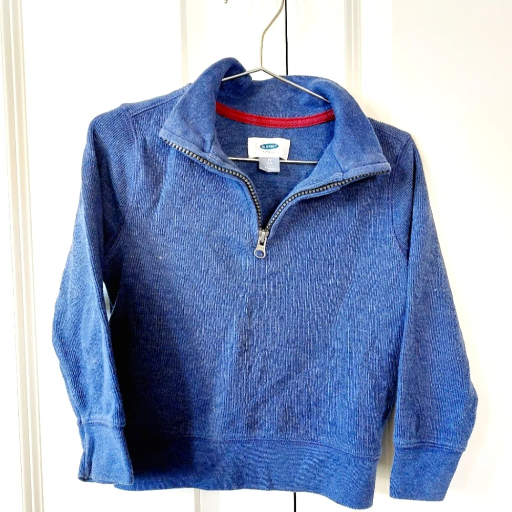 Dark Blue Quarter Zip Sweater‎ 3T Old Navy
